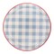 Holiday & Christmas Red White & Blue Dinner Plates Blue Gingham Party Plates 10" Round, 8-Pack
